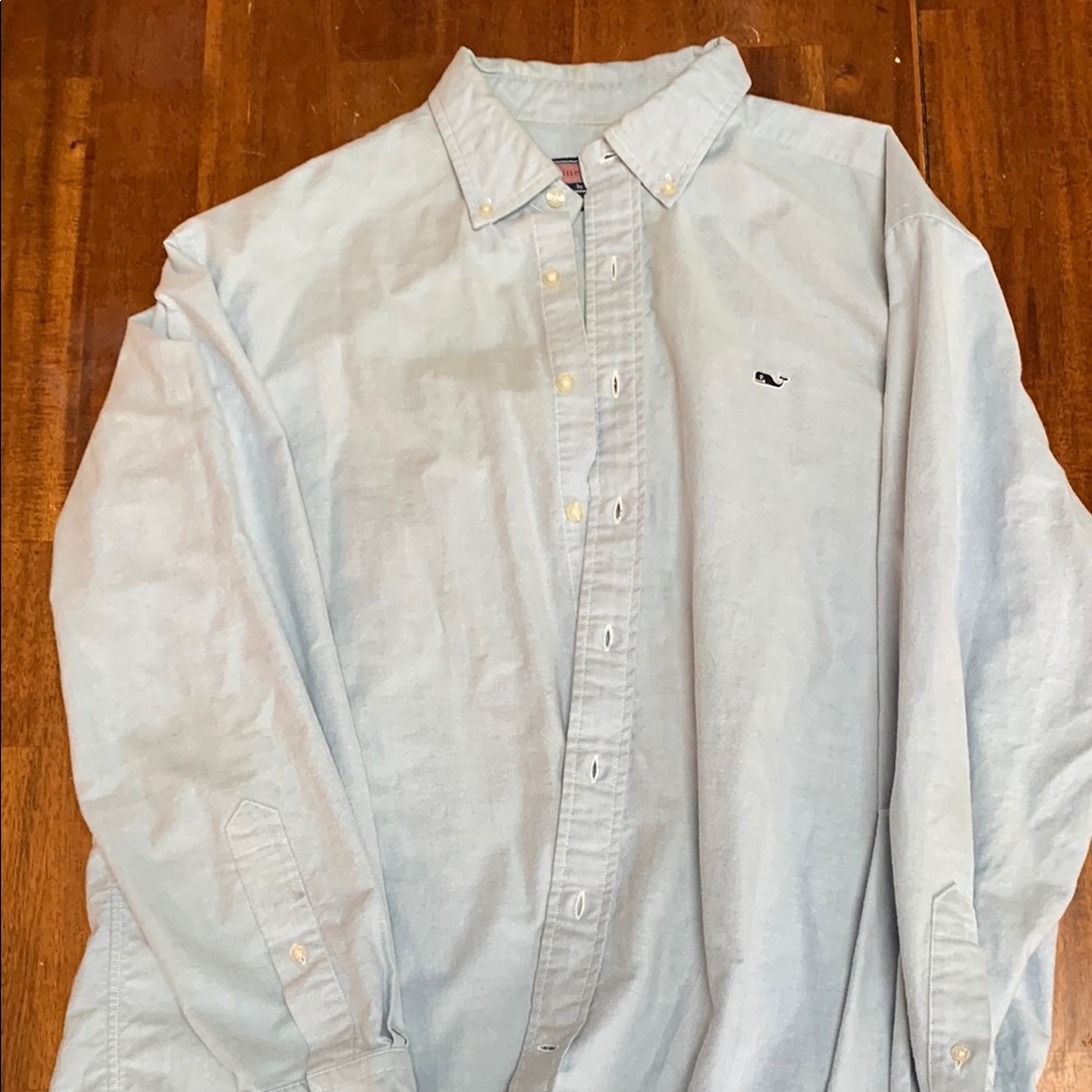 Vineyard Vines Men's Light Blue Shirt